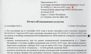 Отчет, который обоснует расходы на услуги по управлению компанией